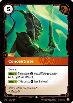Concentrate (091/219) - UNL - Common
