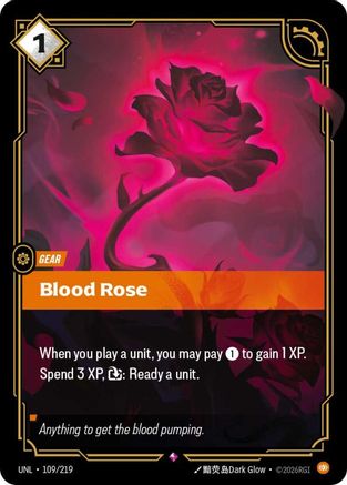 Blood Rose (109/219) - UNL - Rare - Foil