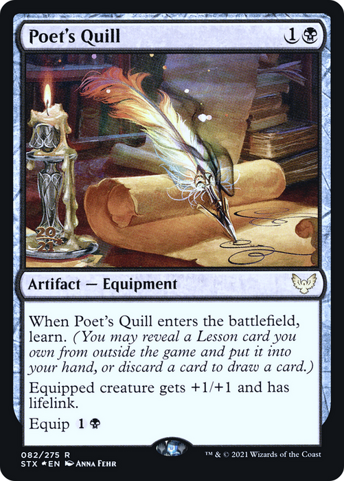 Poet's Quill (PRE-82S) - rare - Foil
