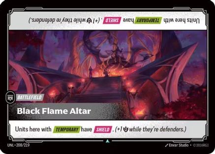 Black Flame Altar (208/219) - UNL - Uncommon