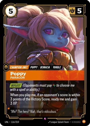 Poppy - Paragon (116/219) - UNL - Rare - Foil