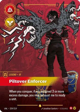 Vi - Piltover Enforcer (Overnumbered) (229/219) - UNL - Showcase - Foil