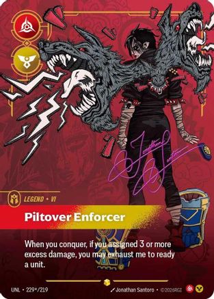 Vi - Piltover Enforcer (Signature) (229*/219) - UNL - Showcase - Foil