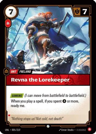 Revna the Lorekeeper (005/219) - UNL - Common
