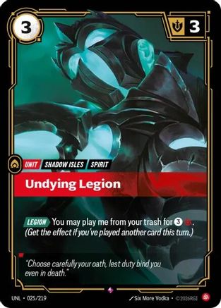 Undying Legion (025/219) - UNL - Rare - Foil
