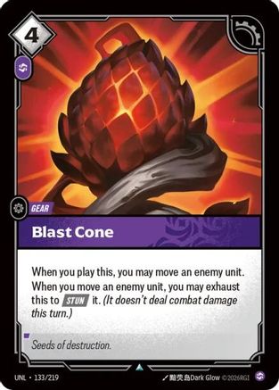 Blast Cone (133/219) - UNL - Uncommon - Foil