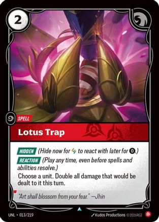 Lotus Trap (013/219) - UNL - Uncommon - Foil