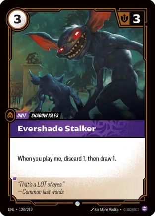 Evershade Stalker (123/219) - UNL - Common