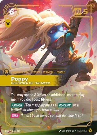 Poppy - Defender of the Meek (178/219) - UNL - Epic - Foil