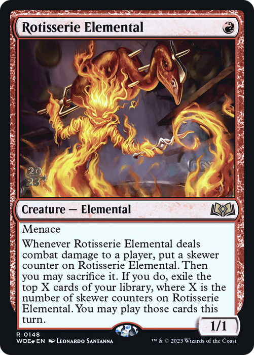 Rotisserie Elemental (PRE-148S) - rare - Foil
