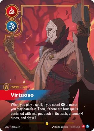 Jhin - Virtuoso (Overnumbered) (226/219) - UNL - Showcase - Foil