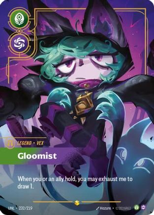 Vex - Gloomist (Overnumbered) (232/219) - UNL - Showcase - Foil