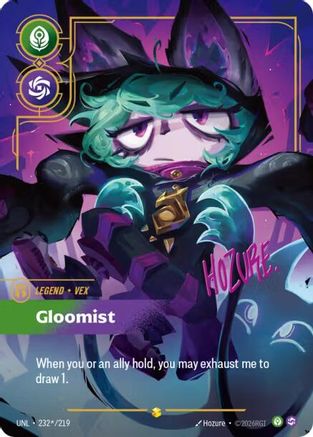 Vex - Gloomist (Signature) (232*/219) - UNL - Showcase - Foil