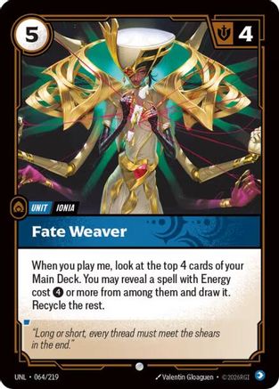 Fate Weaver (064/219) - UNL - Common - Foil