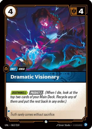 Dramatic Visionary (062/219) - UNL - Common - Foil