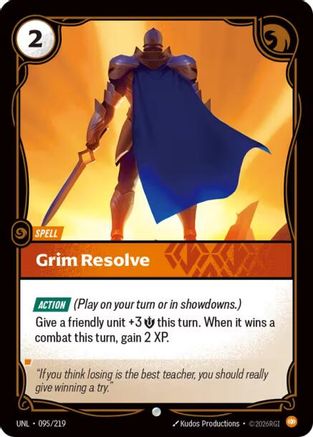 Grim Resolve (095/219) - UNL - Common