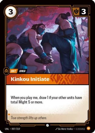 Kinkou Initiate (097/219) - UNL - Common