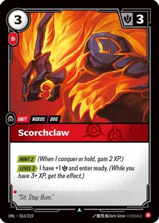 Scorchclaw (016/219) - UNL - Uncommon - Foil