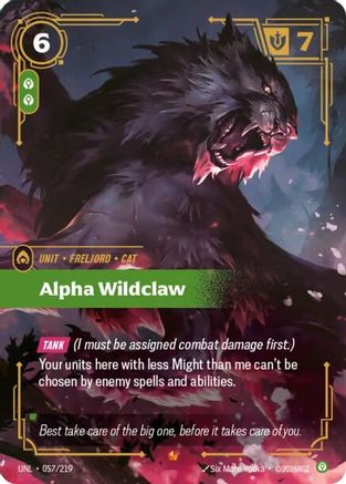 Alpha Wildclaw (057/219) - UNL - Epic - Foil