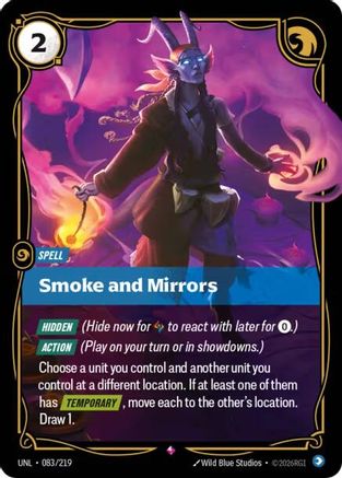 Smoke and Mirrors (083/219) - UNL - Rare - Foil