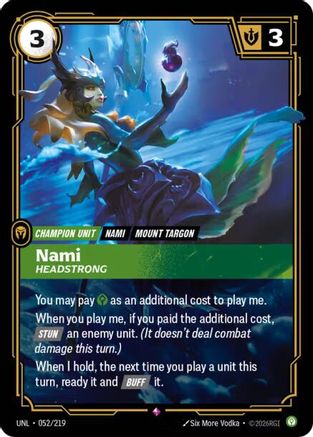 Nami - Headstrong (052/219) - UNL - Rare - Foil