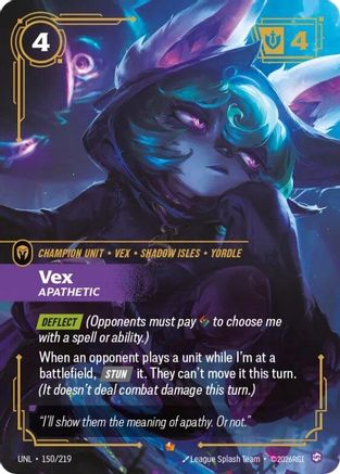 Vex - Apathetic (150/219) - UNL - Epic - Foil