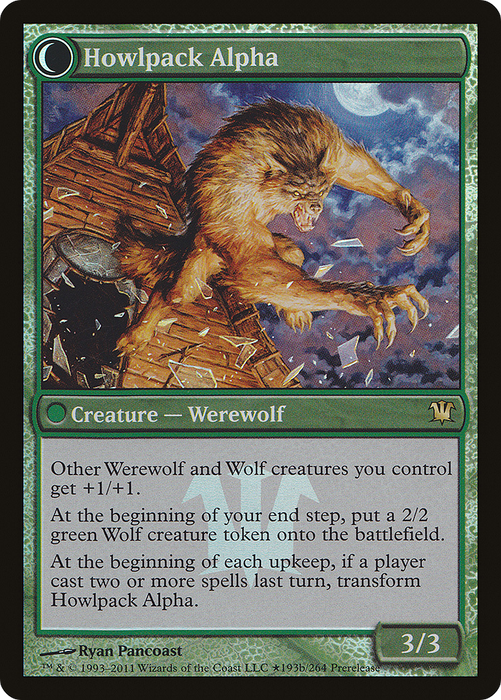 Mayor of Avabruck // Howlpack Alpha (PRE-193★) - rare: (Double Faced Transform) - Foil