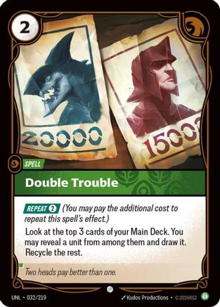 Double Trouble (032/219) - UNL - Common - Foil