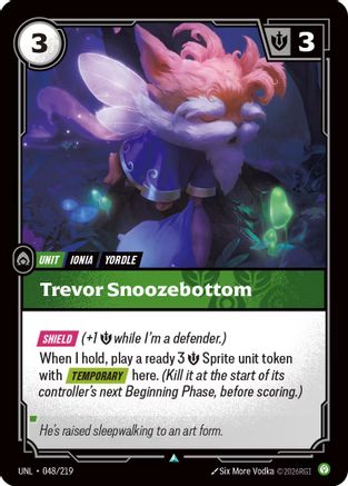 Trevor Snoozebottom (048/219) - UNL - Uncommon