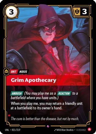 Grim Apothecary (021/219) - UNL - Rare - Foil