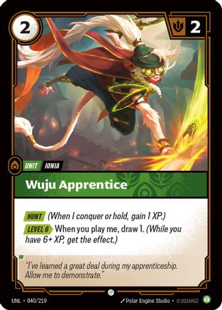 Wuju Apprentice (040/219) - UNL - Common - Foil
