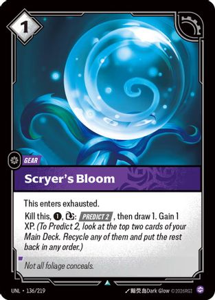 Scryer's Bloom (136/219) - UNL - Uncommon