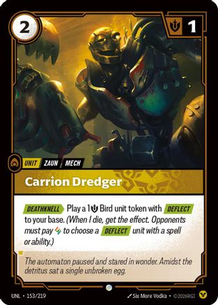 Carrion Dredger (153/219) - UNL - Common - Foil