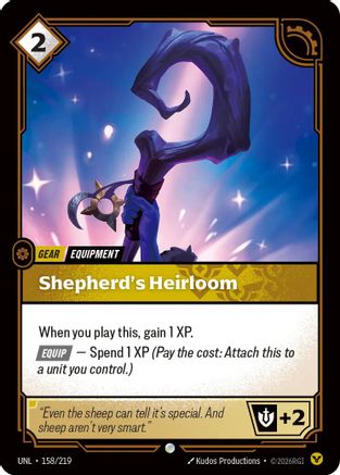 Shepherd's Heirloom (158/219) - UNL - Common