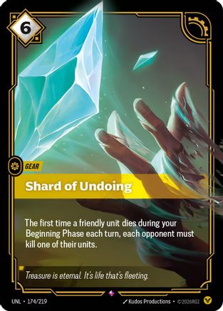 Shard of Undoing (174/219) - UNL - Rare - Foil