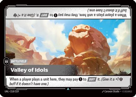 Valley of Idols (218/219) - UNL - Uncommon - Foil