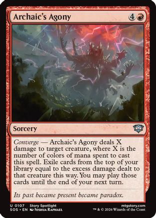 Archaic's Agony (SOS-107) - uncommon - Foil