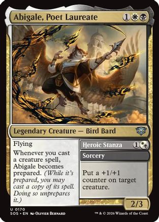 Abigale, Poet Laureate (SOS-170) - uncommon - Foil