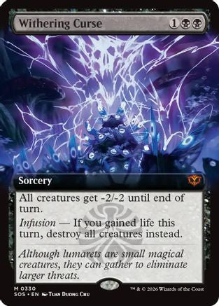 Withering Curse (Extended Art) (SOS-330) - mythic