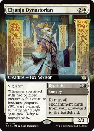 Eiganjo Dynastorian (Extended Art) (SOC-063) - rare