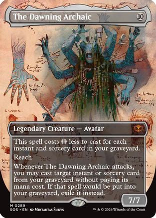 The Dawning Archaic (Borderless) (SOS-289) - mythic