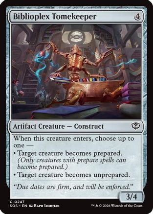 Biblioplex Tomekeeper (SOS-247) - common - Foil