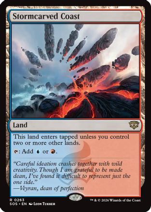 Stormcarved Coast (SOS-263) - rare - Foil