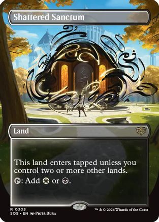 Shattered Sanctum (Borderless) (SOS-303) - rare - Foil