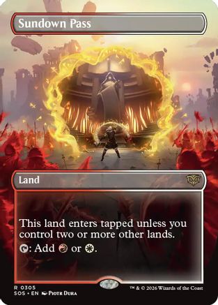 Sundown Pass (Borderless) (SOS-305) - rare