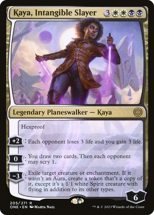 Kaya, Intangible Slayer (ONE-205) - rare - Foil