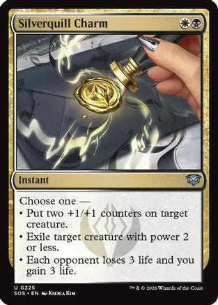 Silverquill Charm (SOS-225) - uncommon - Foil