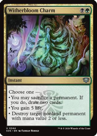 Witherbloom Charm (SOS-244) - uncommon - Foil