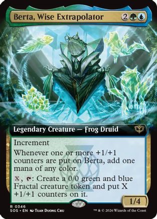 Berta, Wise Extrapolator (Extended Art) (SOS-346) - rare