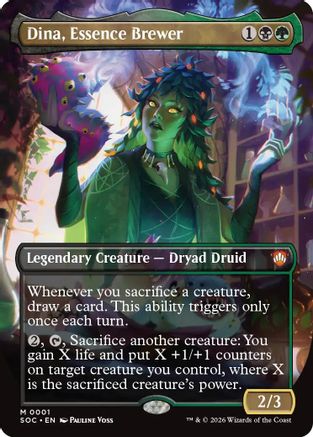 Dina, Essence Brewer (Borderless) (SOC-001) - mythic